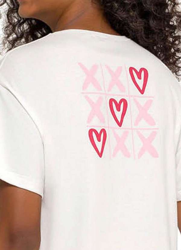 Espaço Pijama - Pijama Feminino Curto Espaço Pijama 4010210 Off-White-Xadrez 5