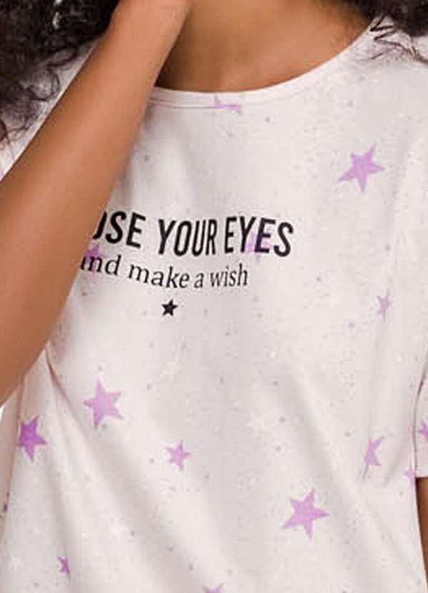 Espaço Pijama - Pijama Feminino Curto Espaço Pijama 4010223 Rosa-Claro 3