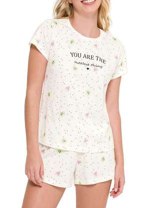 Pijama Feminino Curto Espaço Pijama 4010231 - ESPAÇO PIJAMA