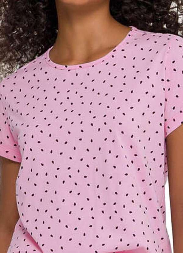 Espaço Pijama - Pijama Feminino Curto Espaço Pijama 4010235 Rosa 3