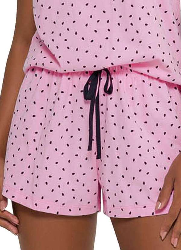 Espaço Pijama - Pijama Feminino Curto Espaço Pijama 4010235 Rosa 4