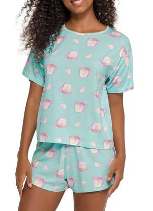 Pijama Feminino Curto Espaço Pijama 4010260 - ESPAÇO PIJAMA