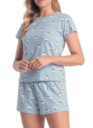 Pijama Feminino Curto Espaço Pijama 4010302 - ESPAÇO PIJAMA