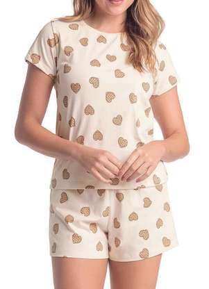 Pijama Feminino Curto Espaço Pijama 4010303 - ESPAÇO PIJAMA