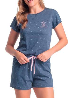 Pijama Feminino Curto Espaço Pijama 4010316 - ESPAÇO PIJAMA