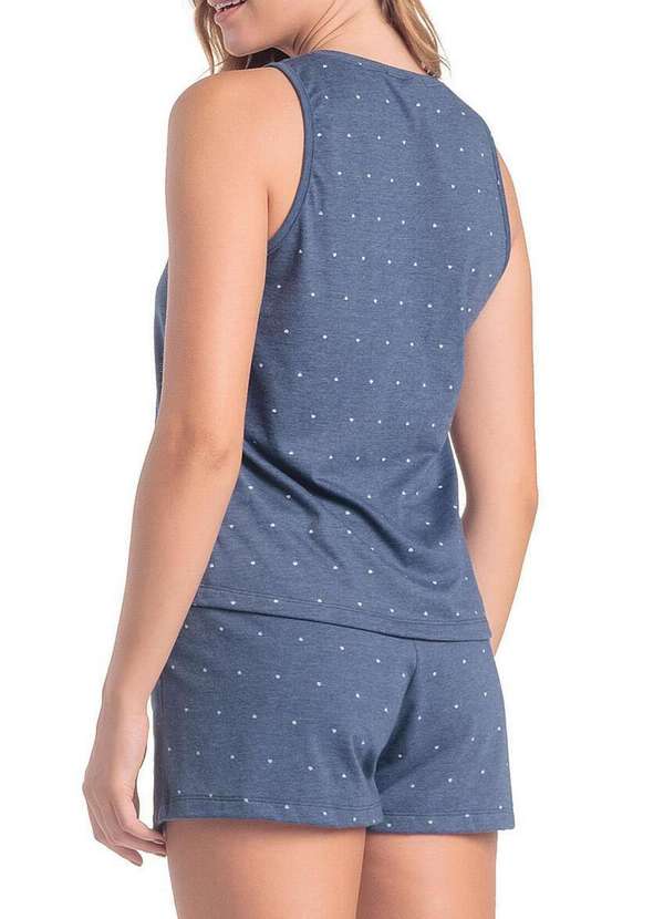 Espaço Pijama - Pijama Feminino Curto Espaço Pijama 4010317 Azul 2