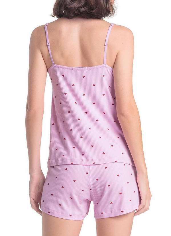 Espaço Pijama - Pijama Feminino Curto Espaço Pijama 4010325 Rosa 2