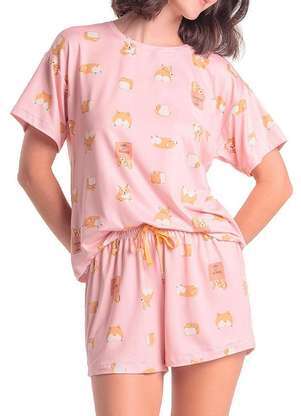 Pijama Feminino Curto Espaço Pijama 4010327 - ESPAÇO PIJAMA