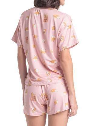 Pijama Feminino Curto Espaço Pijama 4010327 - ESPAÇO PIJAMA