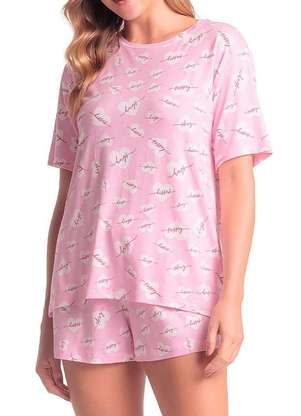 Pijama Feminino Curto Espaço Pijama 4010331 - ESPAÇO PIJAMA