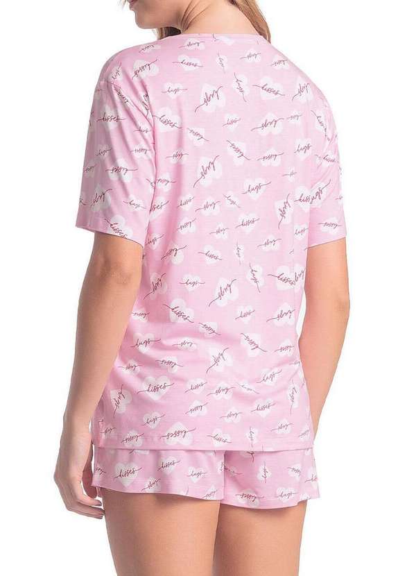 Espaço Pijama - Pijama Feminino Curto Espaço Pijama 4010331 Rosa 2
