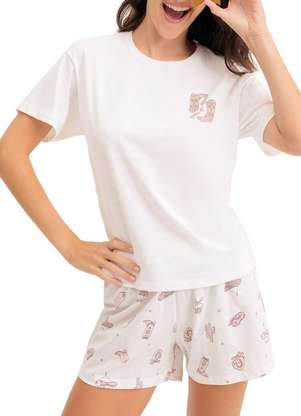 Pijama Feminino Curto Espaço Pijama 4010411 - ESPAÇO PIJAMA