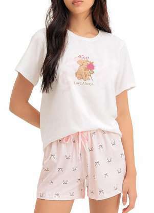 Pijama Feminino Curto Espaço Pijama 4010412 - ESPAÇO PIJAMA