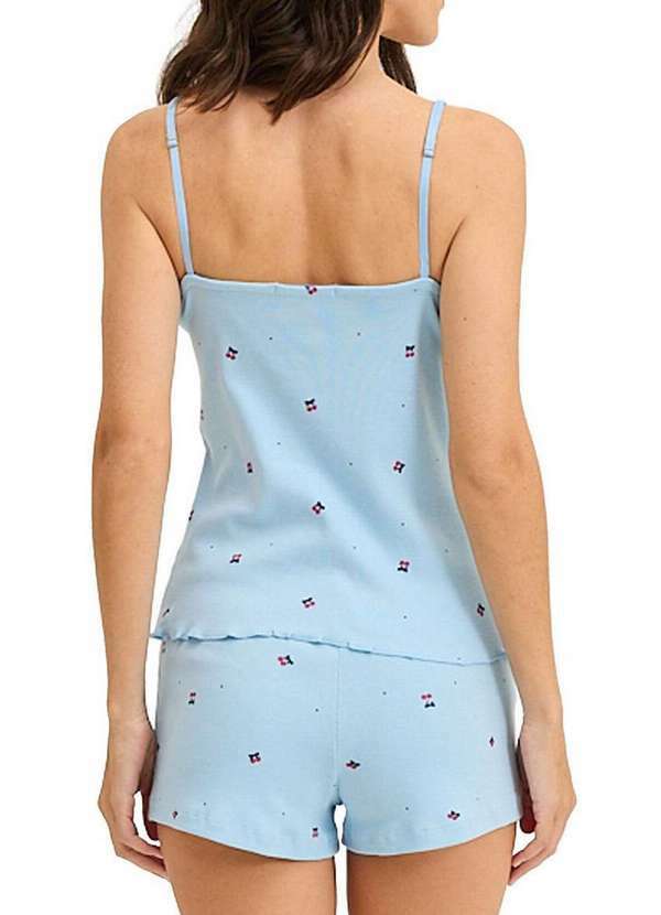 Espaço Pijama - Pijama Feminino Curto Espaço Pijama 4010418 Azul 2