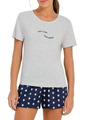 Pijama Feminino Curto Hering 7byq - HERING