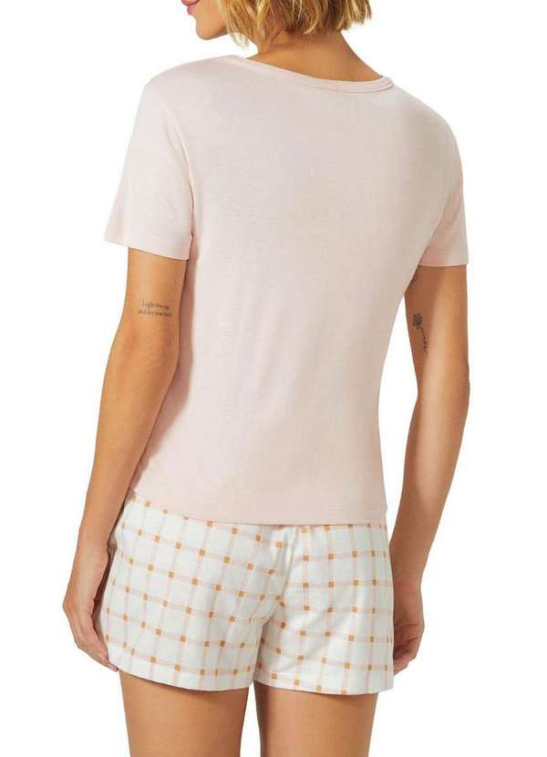 Hering - Pijama Feminino Curto Hering 7byq Kln-Rosa-Claro 2