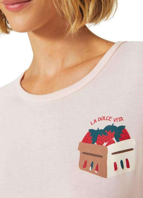 Hering - Pijama Feminino Curto Hering 7byq Kln-Rosa-Claro 3