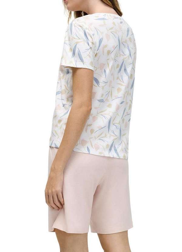 Hering - Pijama Feminino Curto Hering 7c09 1k-Bege 2