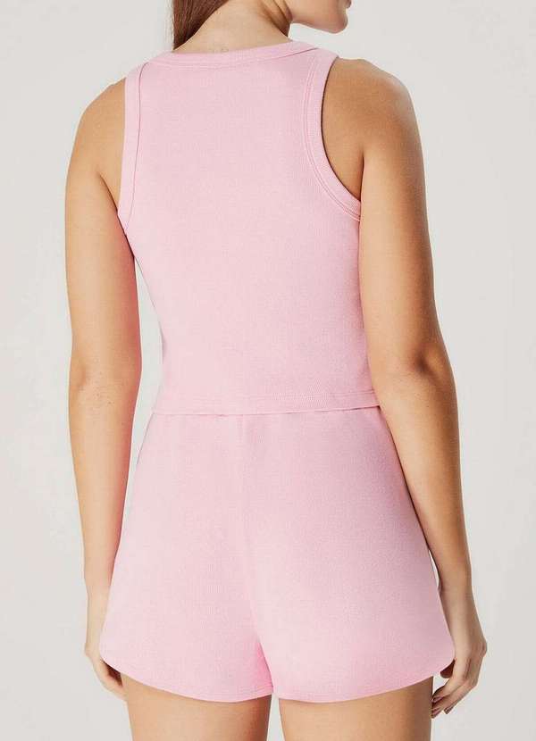 Hering - Pijama Feminino Curto Hering 7ckr Kqn-Rosa-Claro 2