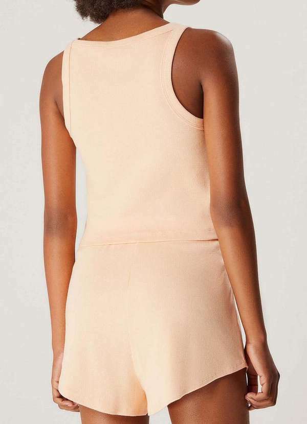 Hering - Pijama Feminino Curto Hering 7ckr Lmq-Laranja-Claro 2