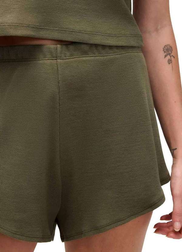 Hering - Pijama Feminino Curto Hering 7ckr Eac-Oliva-Médio 4