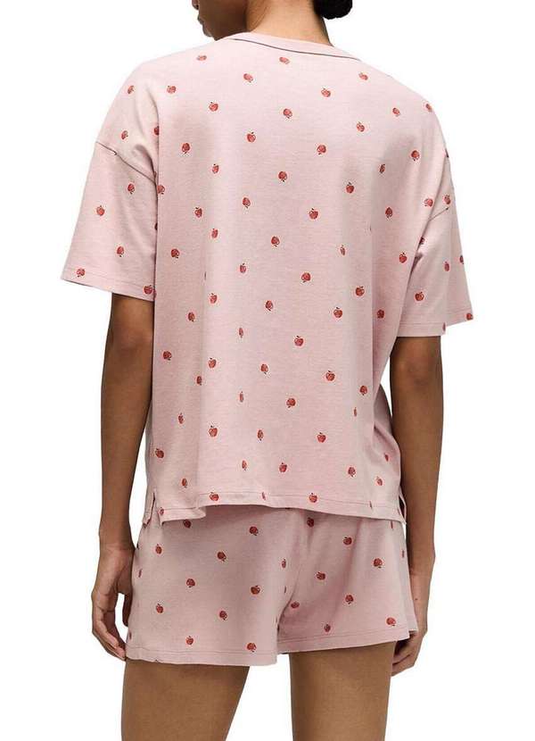 Hering - Pijama Feminino Curto Hering 7cmv 2l-Rosa-Claro 2