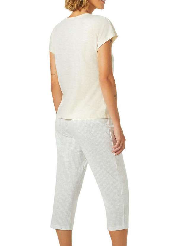 Hering - Pijama Feminino Curto Hering 7cwu Yx8-Amarelo-Claro 2