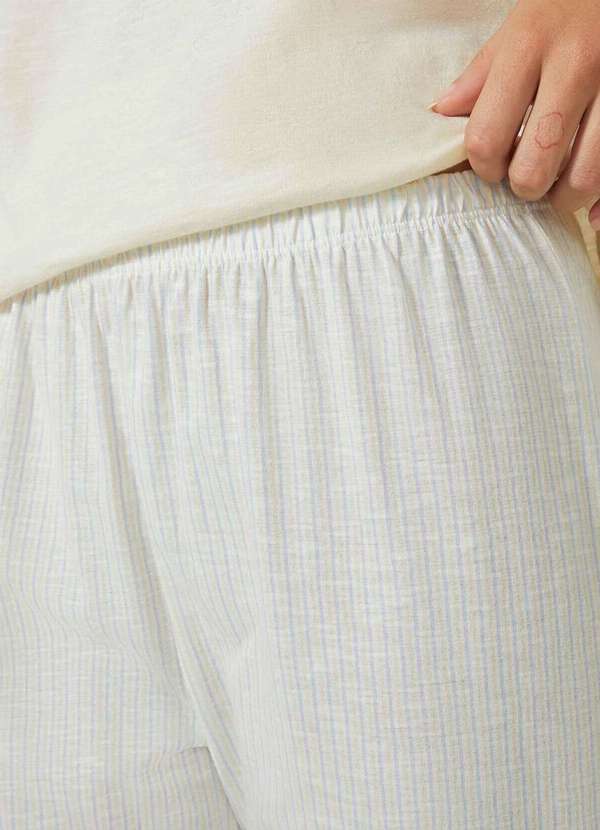 Hering - Pijama Feminino Curto Hering 7cwu Yx8-Amarelo-Claro 4