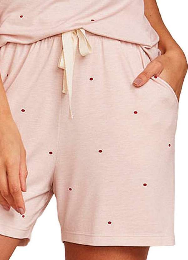 Hope - Pijama Feminino Curto Hope Lcs 010 Erl-Estampa-Poá-Rosa-Luar 4