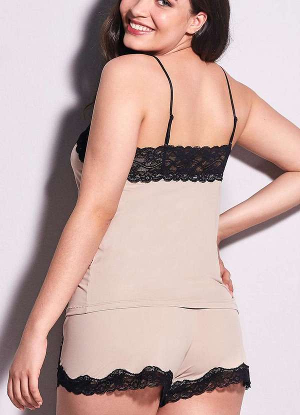 Hope - Pijama Feminino Curto Hope Lcs550 Blt-Bege-Ballet 2