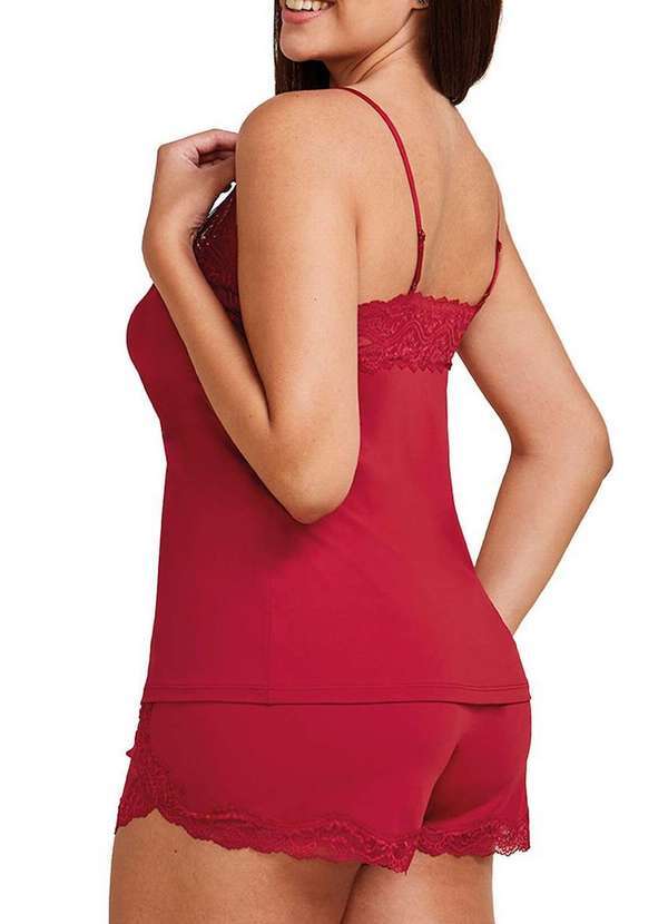 Hope - Pijama Feminino Curto Hope Lcs550 Vez-Vermelho-Zaire 2