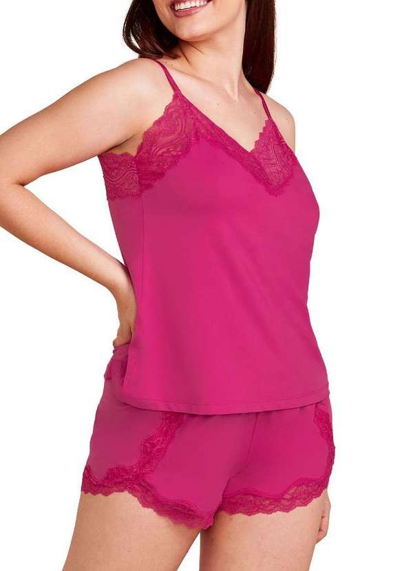 Hope - Pijama Feminino Curto Hope Lcs550 Reg-Rosa-Energia