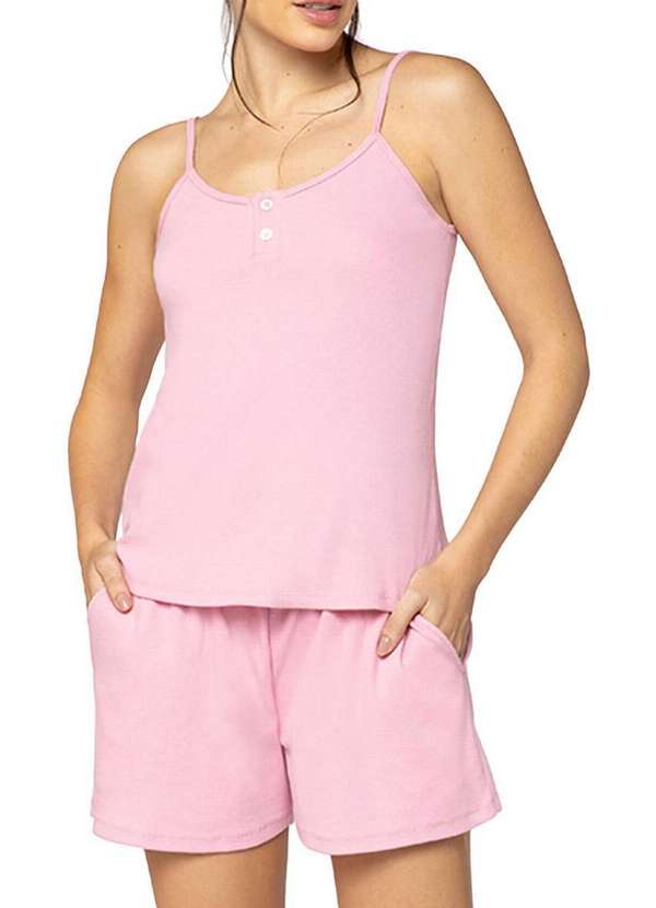 Lupo - Pijama Feminino Curto Lupo 24651-001 5055-Rosa