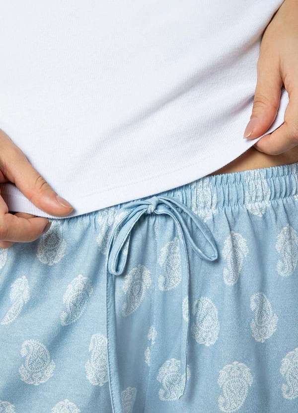 Lupo - Pijama Feminino Curto Lupo 24653-001 1110-Branca 4