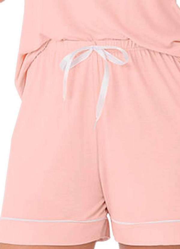 Malwee - Pijama Feminino Curto Malwee 1000122420 01949-Rosa 3