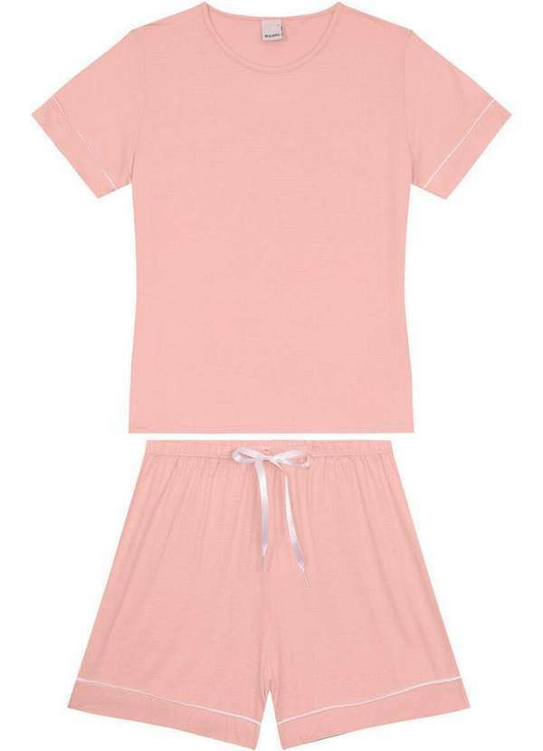 Malwee - Pijama Feminino Curto Malwee 1000122420 01949-Rosa 4