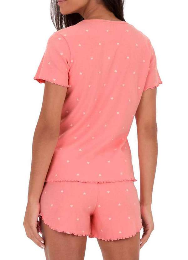 Malwee - Pijama Feminino Curto Malwee 1000128767 Dq90a-Rosa 2