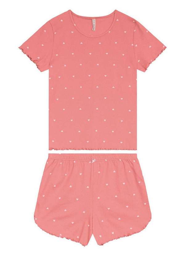 Malwee - Pijama Feminino Curto Malwee 1000128767 Dq90a-Rosa 4