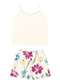 Malwee - Pijama Feminino Curto Malwee 1000133171 00152-Rosa - variação: 01739-Off-White-Floral
