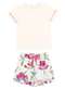 Malwee - Pijama Feminino Curto Malwee 1000133180 00152-Rosa - variação: 01739-Off-White-Floral