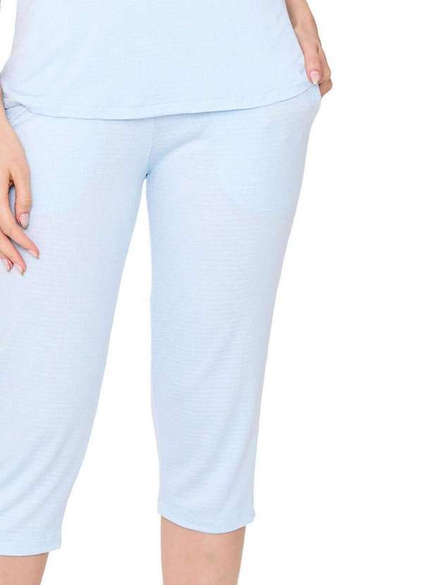 Podiun - Pijama Feminino Curto Podiun 255063 375-Azul-Brisa 4