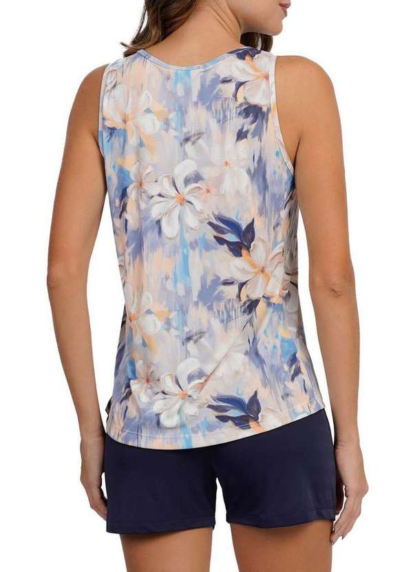 Podiun - Pijama Feminino Curto Podiun 265003 495-Floral-Aurora 2