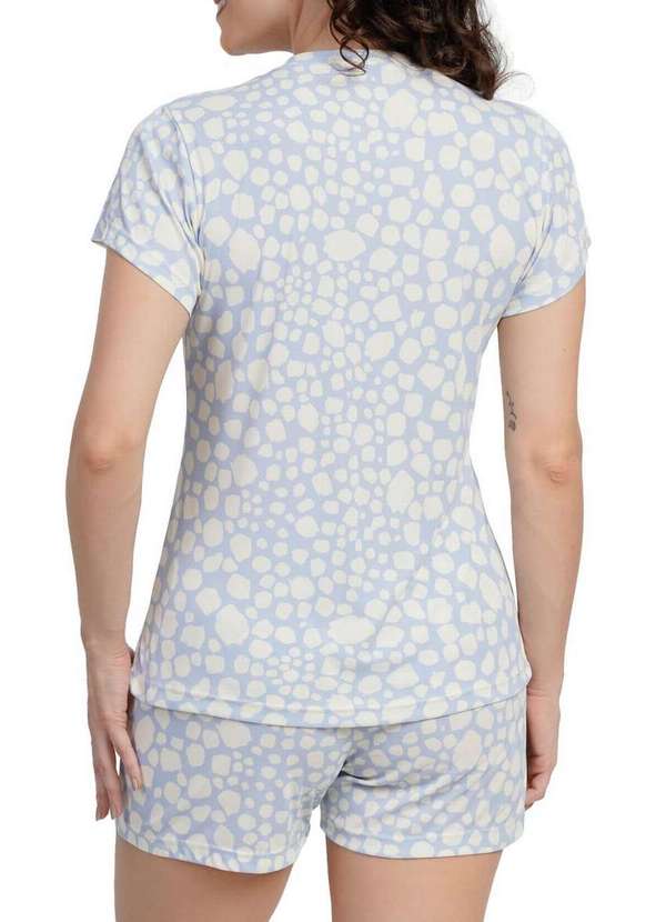 Podiun - Pijama Feminino Curto Podiun 265006 496-Rastro-De-Chuva 2