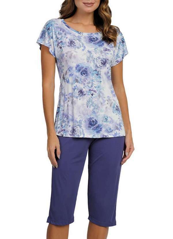 Podiun - Pijama Feminino Curto Podiun 265012 511-Alma-De-Flores