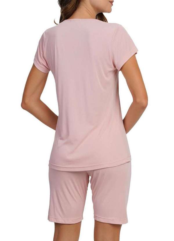 Podiun - Pijama Feminino Curto Podiun 265025 512-Rosa-Cristal 2