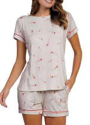 Pijama Feminino Curto Podiun 265045 - PODIUN