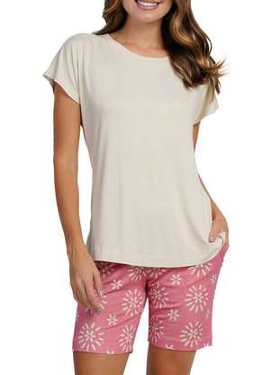 Pijama Feminino Curto Podiun 265048 - PODIUN