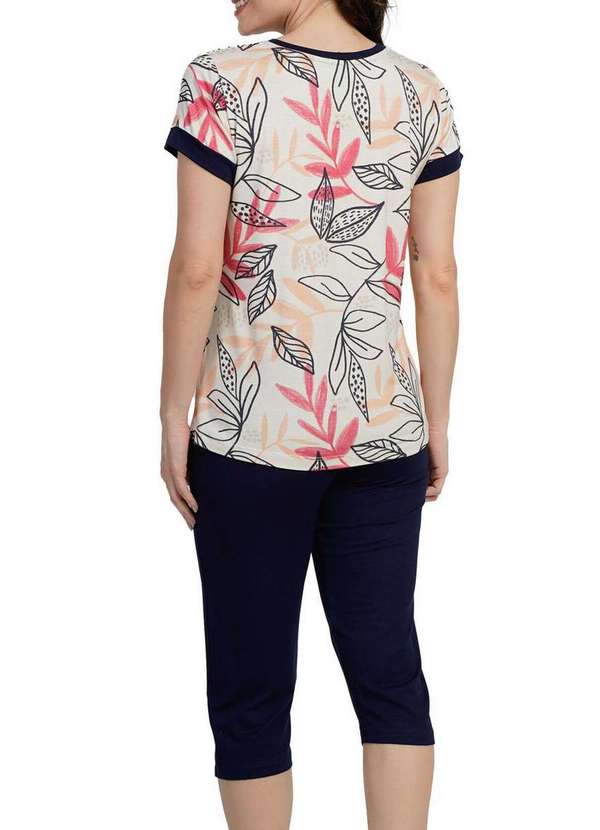 Podiun - Pijama Feminino Curto Podiun 265050 470-Floral-Tarsila 2