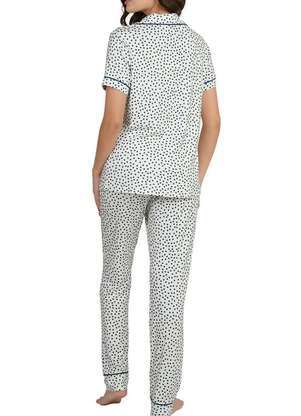 Pijama Feminino Longo com Abertura Podiun 255121 - PODIUN