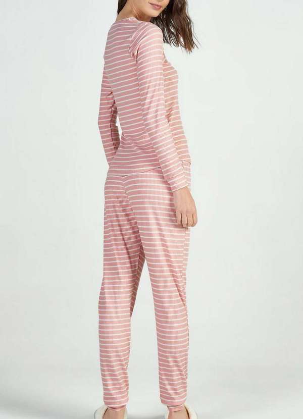 Cor com Amor - Pijama Feminino Longo Cor com Amor 13020 Rosa 2